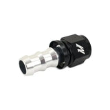 Silver and black Mishimoto straight push lock fitting for 10AN hoses