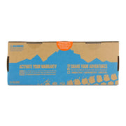 Cardboard box with warranty and social media info for Mishimoto Tree Saver 3x8