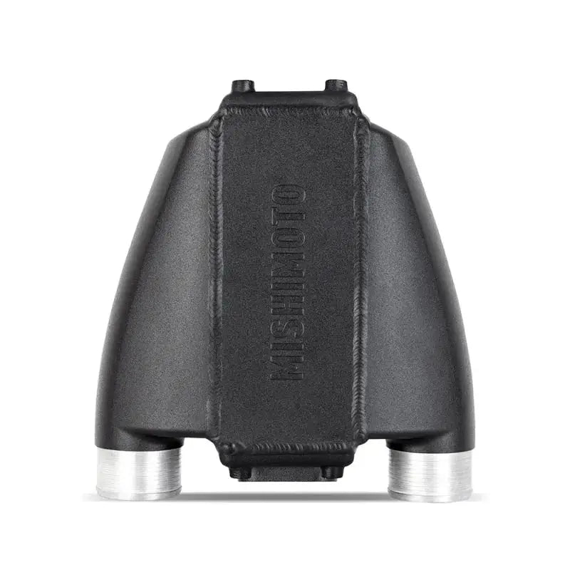 Black aluminum intake manifold for Mishimoto universal air-to-water intercooler dual pass system