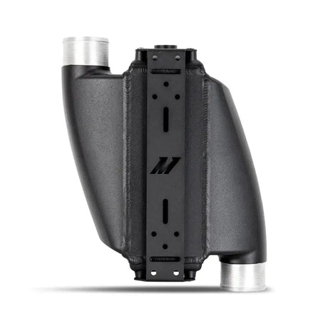 Black Mishimoto Universal Air-to-Water Intercooler for high-performance cooling system