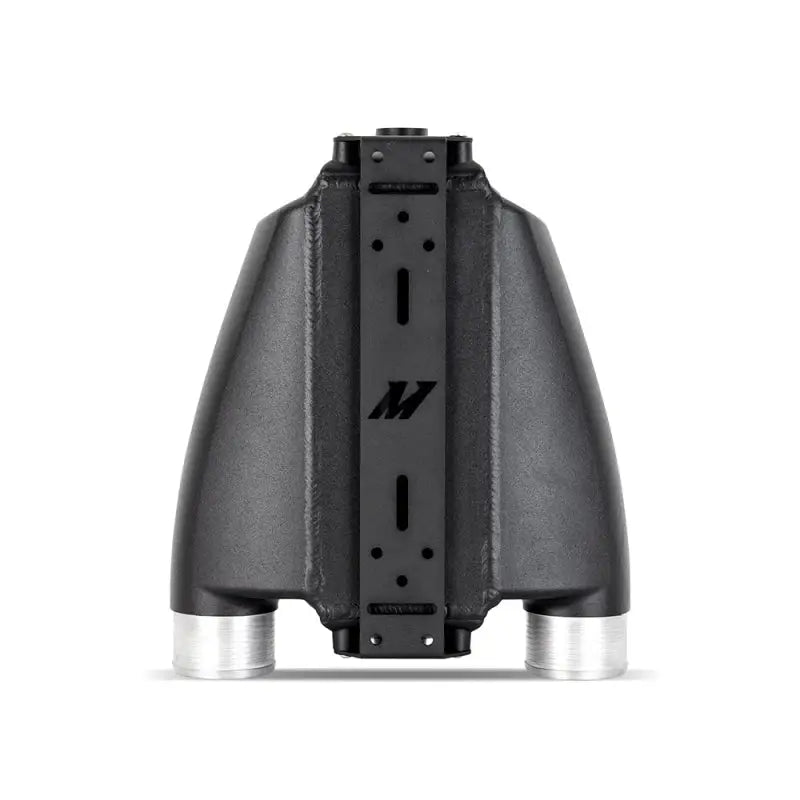 Black metal intake manifold for Mishimoto Universal Air-to-Water Intercooler system