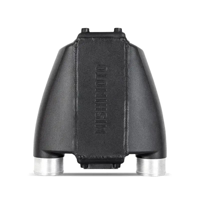 Black aluminum intake manifold for Mishimoto universal air-to-water intercooler dual pass system