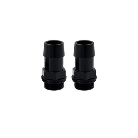 Mishimoto 2pcs. M20x1.5 3/4in Aluminum Catch Can Fitting - Black - Mishimoto