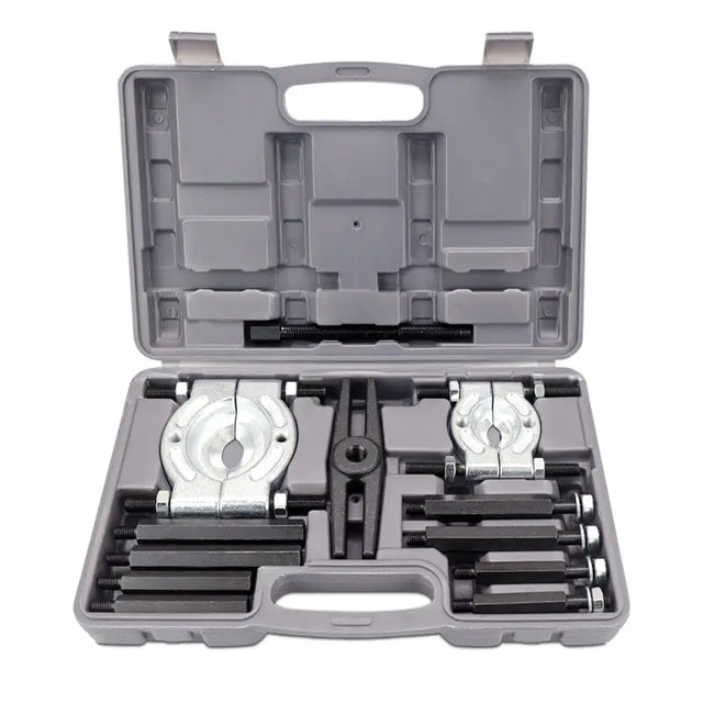 Mishimoto Universal Bearing Separator and Puller Set in case for easy bearing work