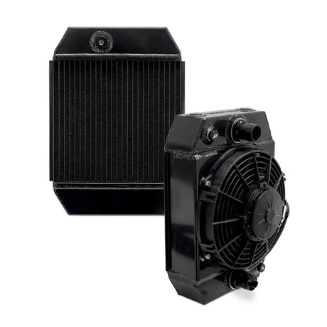 Mishimoto Universal Drag Race Performance Aluminum Radiator - Black - Mishimoto
