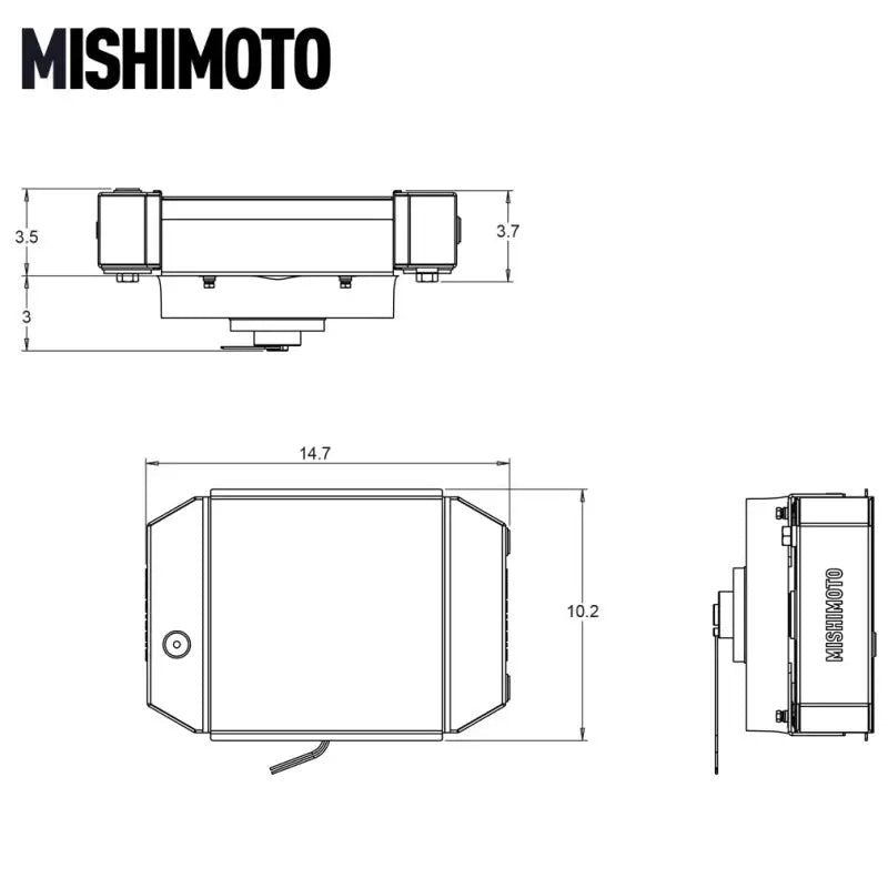 Mishimoto Universal Drag Race Performance Aluminum Radiator - Natural - Mishimoto