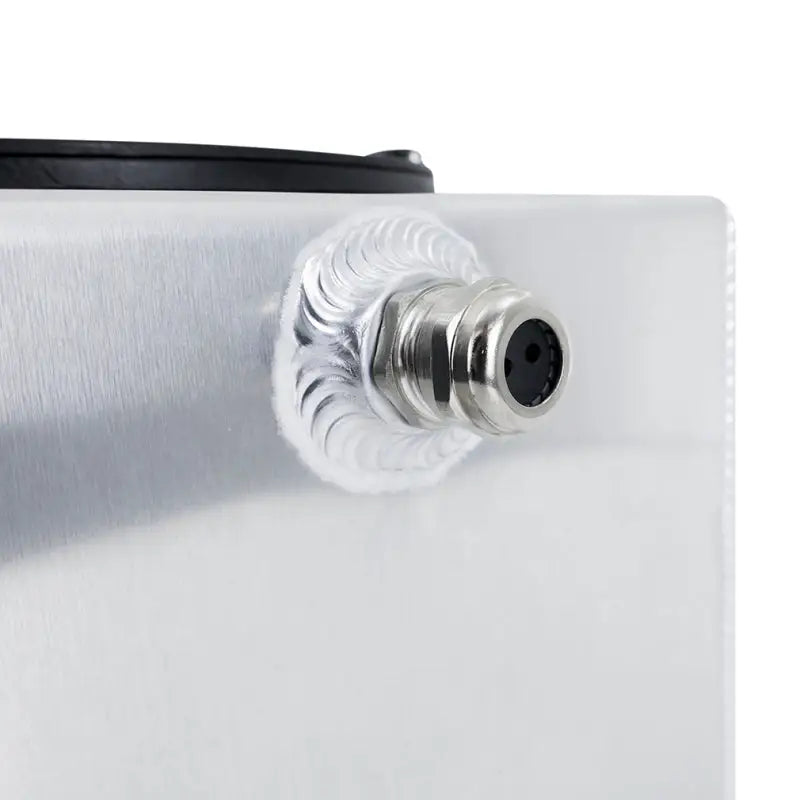 Silver metal fitting for Mishimoto Universal Ice Box Tank Reservoir 2.5 Gallon