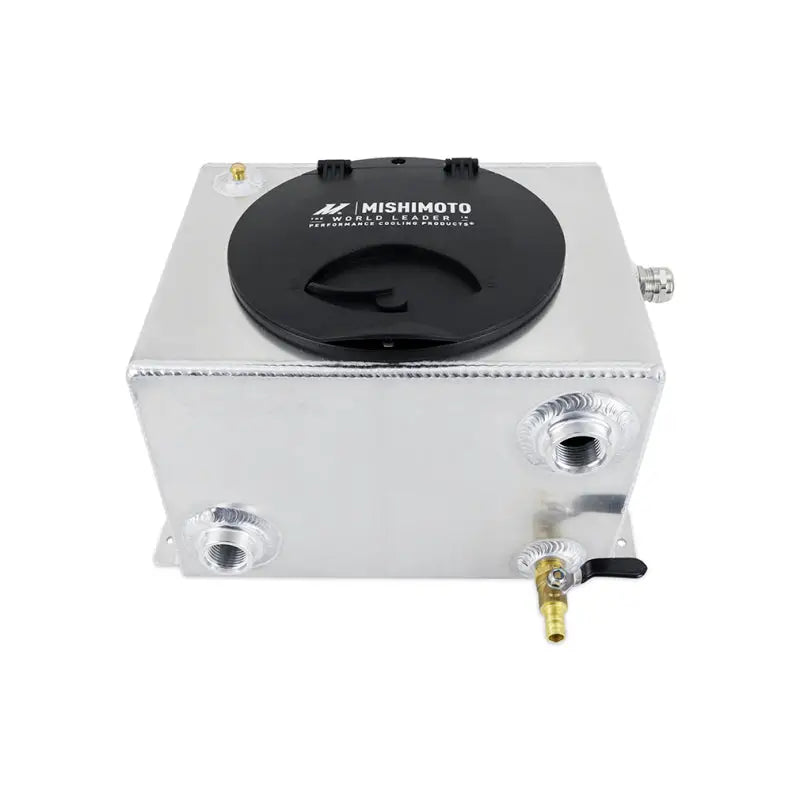 Aluminum coolant expansion tank with black lid for Mishimoto Universal Ice Box Tank
