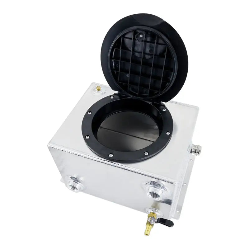 Mishimoto Universal Ice Box tank reservoir with open lid for optimal cooling