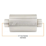 Mishimoto Universal Resonator with 2.5in Inlet/Outlet - Brushed - Exhaust