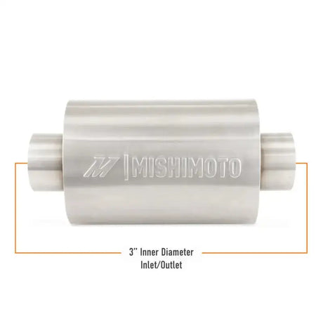 Mishimoto Universal Resonator with 3in Inlet/Outlet - Brushed - Exhaust