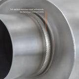 Mishimoto Universal Resonator with 3in Inlet/Outlet - Brushed - Exhaust