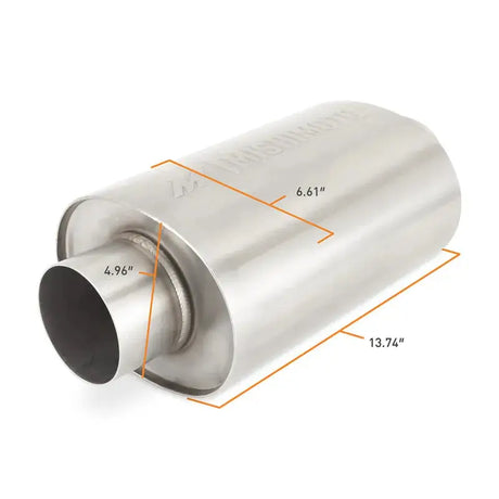Mishimoto Universal Resonator with 3in Inlet/Outlet - Brushed - Exhaust