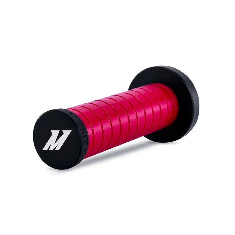 Mishimoto Weighted Grip Shift Knob - Black / Red - Truck & Automotive