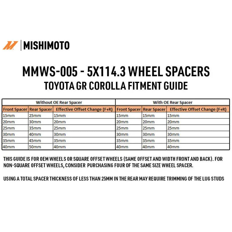 Mishimoto MMWS-005-300BK Mishimoto Wheel Spacers - 5x114.3 - 60.1 - 30 - M12 - Black