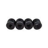 Four black Mishimoto XL shift knob thread adapters for easy shift knob installation