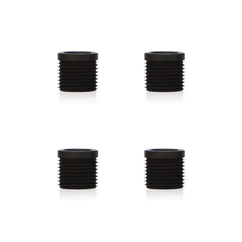Four black threaded inserts for Mishimoto XL Shift Knob thread adapter replacement