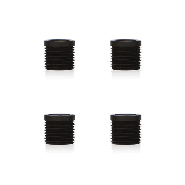 Four black threaded inserts for Mishimoto XL Shift Knob thread adapter replacement