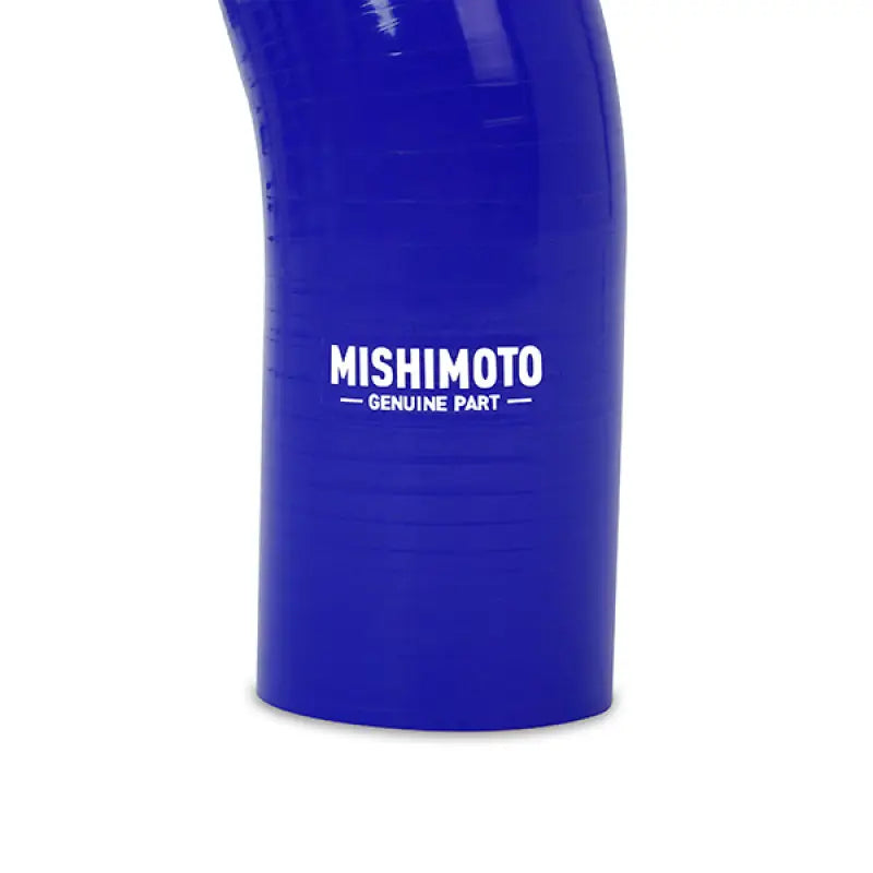 Blue Mishimoto silicone radiator hose from Mazda Miata radiator hose kit for cool looks