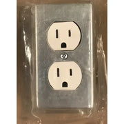 Duplex electrical outlet in MJUFOXJ-BOX Majestic Junction Box for safe wiring