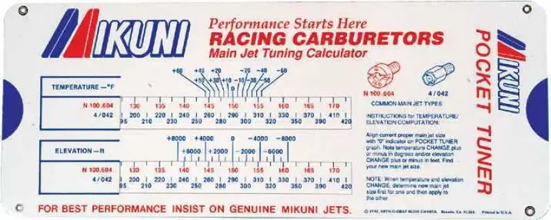 MK-550-TNR Carburetor Pocket Tuner