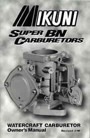MK-BN/004 Owners Manual For Super Bn Carburetors - for BN