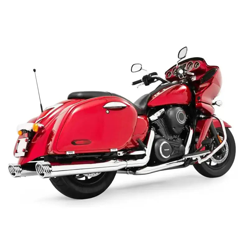 MK00008 Duals W/4" Muffler Chrome W/Chrome Tips Vn1700