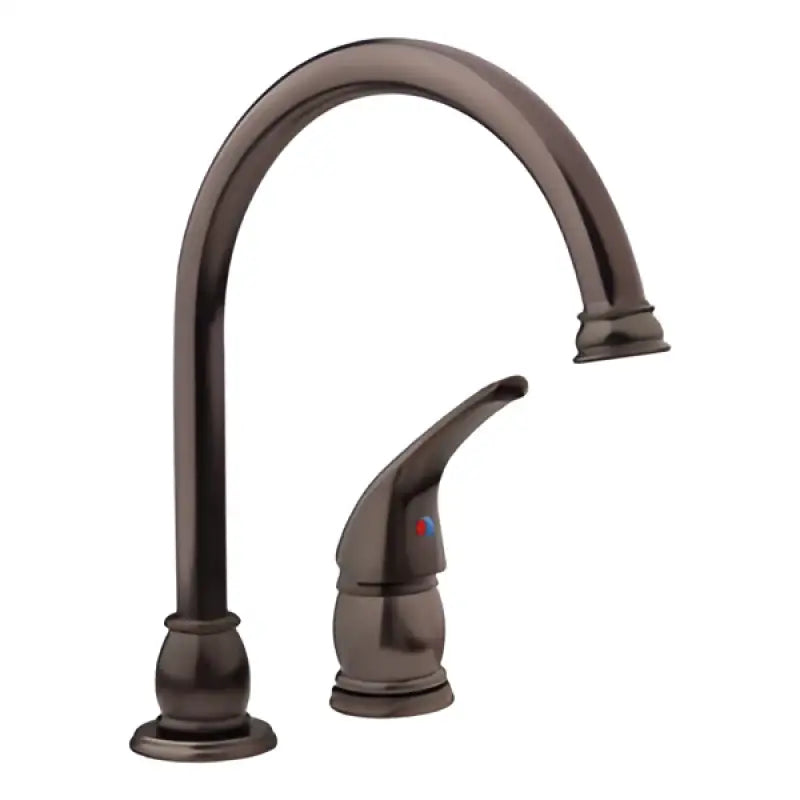 Oil rubbed bronze Dura Faucet Goose Neck RV kitchen faucet with curved spout