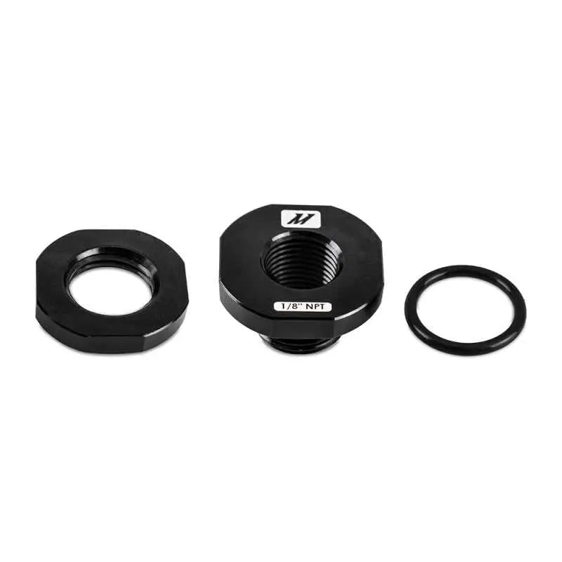 Mishimoto MMFT-NZL-18BK Mishimoto 1/8in NPT CNC-Machined Nozzle Mount Adapter - Black