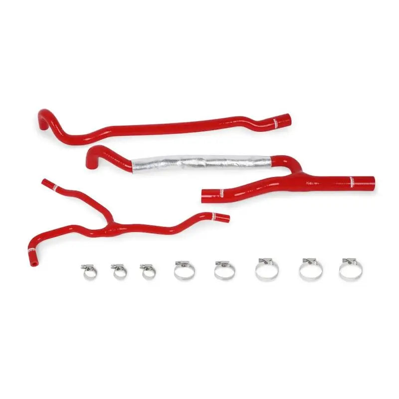Red silicone hose kit with clamps for MMHOSE-CAM8-16ANCRD ancillary hose upgrade