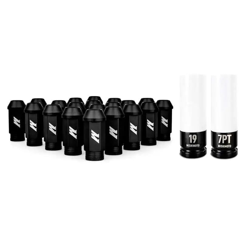 Mishimoto MMLG-1220-23LBK Mishimoto Aluminum Locking Lug Nuts 1/2 X 20 23pc Set Black