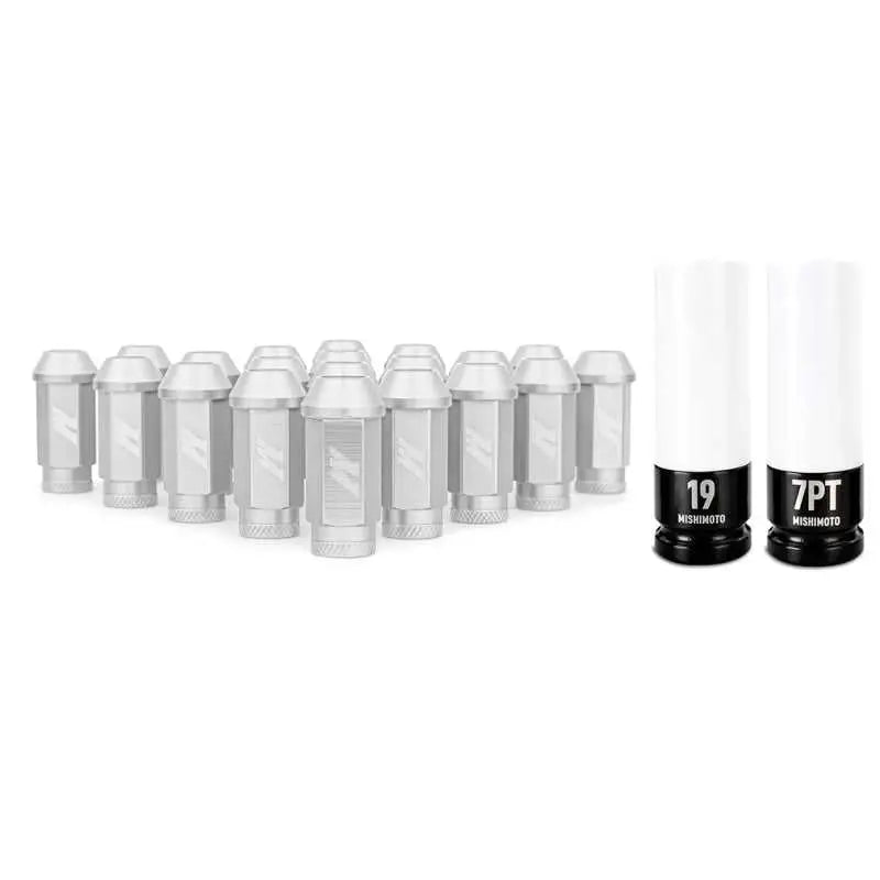 Mishimoto MMLG-125-20LSL Mishimoto Aluminum Locking Lug Nuts M12x1.25 20pc Set Red
