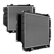 Black-framed car radiators for MMR1015 RV parts accessories and truck parts lineup