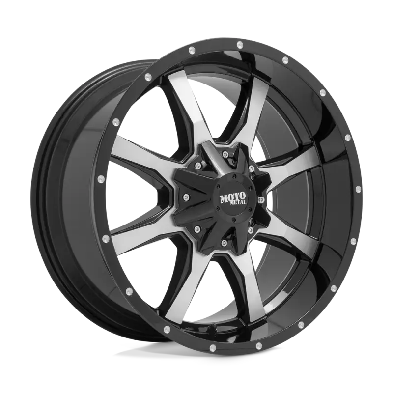 MO97078035300US Gloss Black Wheel Pros Mo970 17X8 5X127/5X139.7 Dual Bolt Pattern