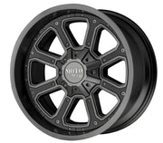 Black and gray Moto Metal wheel pros mo984 18-inch wheel pros mo984 for Chevy trucks