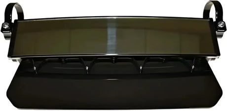 MOD12VMB-BK 12" Pano Rearview Mirror Black W/Solid Black Sun Visor
