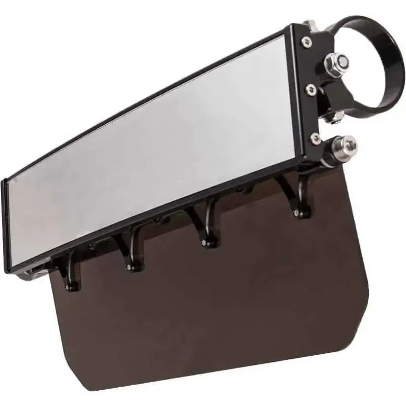 MOD12VMT-BK 12" Pano Rearview Mirror Black W/Tinted Sun Visor