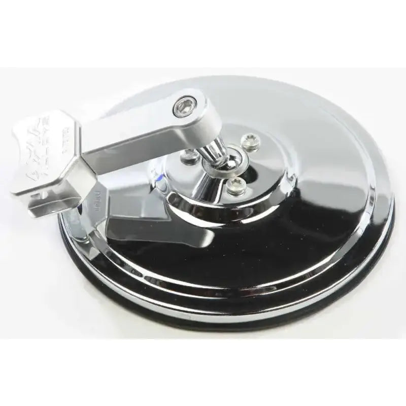 MOD5FSM-C 5" Round Flat Side Mirror Silver 1 Clamp Needed