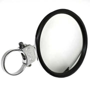 MOD5SM-C Round Convex Glass Billet Arm Side Mirror Silver 5"