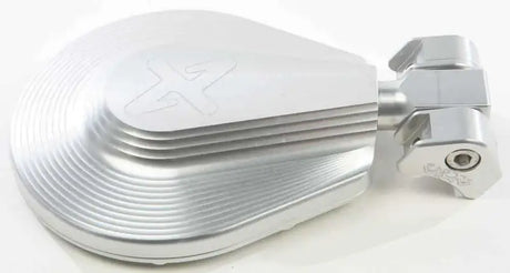 MOD6FSM-C 6" Round Folding Side Mirror Silver 2 Clamps Needed