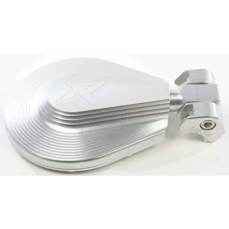 MOD6FSM-C 6" Round Folding Side Mirror Silver 2 Clamps Needed