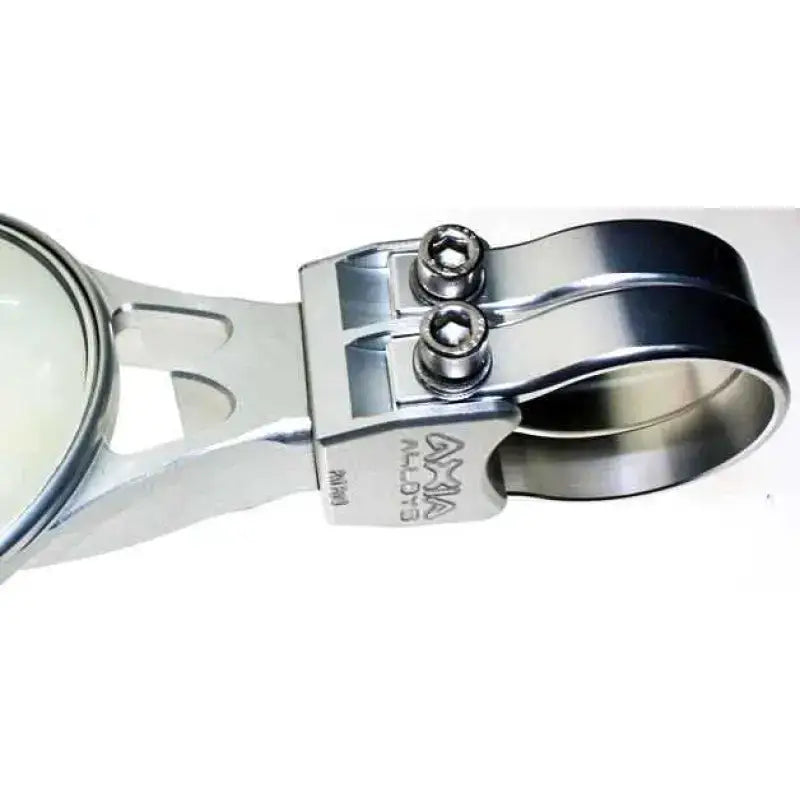 MODCSM-C 4.0" Round Side Mirror Silver 2 Clamps Needed