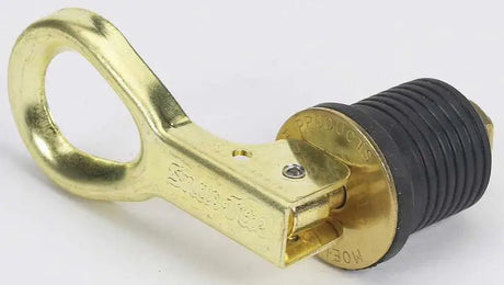 Moeller 02900010 1' Brass Snap-Tite Quality boat drain plug from Moeller