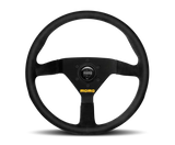 Momo MOD78 Steering Wheel 320 mm, black leather with black spokes.