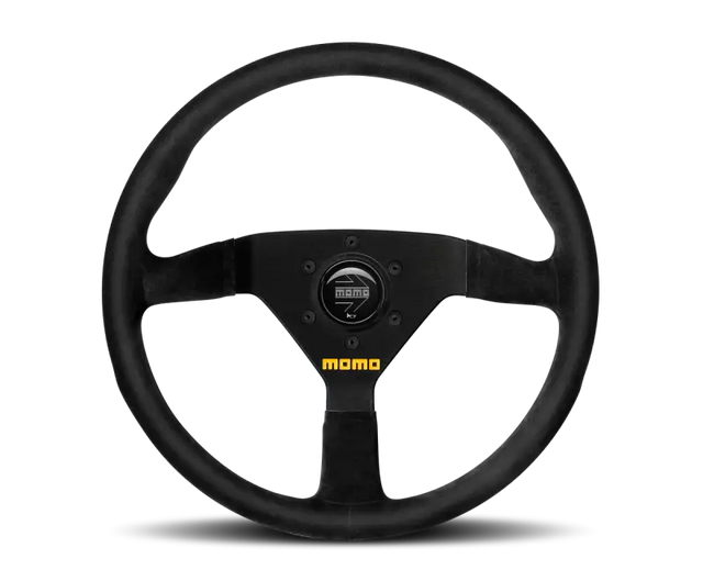 Momo MOD78 Steering Wheel 320 mm, black leather with black spokes.