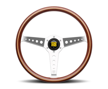 Momo California Wood Steering Wheel 360 mm - Mahogany Wood/Pol Spokes - Truck & Automotive