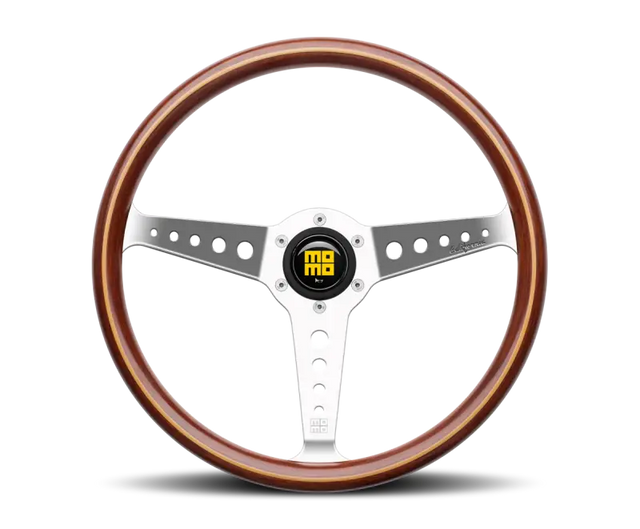 Momo California Wood Steering Wheel 360 mm - Mahogany Wood/Pol Spokes - Truck & Automotive