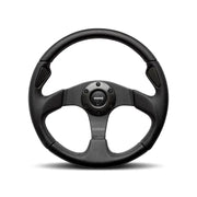 MOMO JET35BK0B Momo Jet Steering Wheel 350 mm - Black AirLeather/Black Spokes