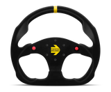 Black steering wheel with yellow stripe for Momo MOD30 Buttons Steering Wheel 320 mm