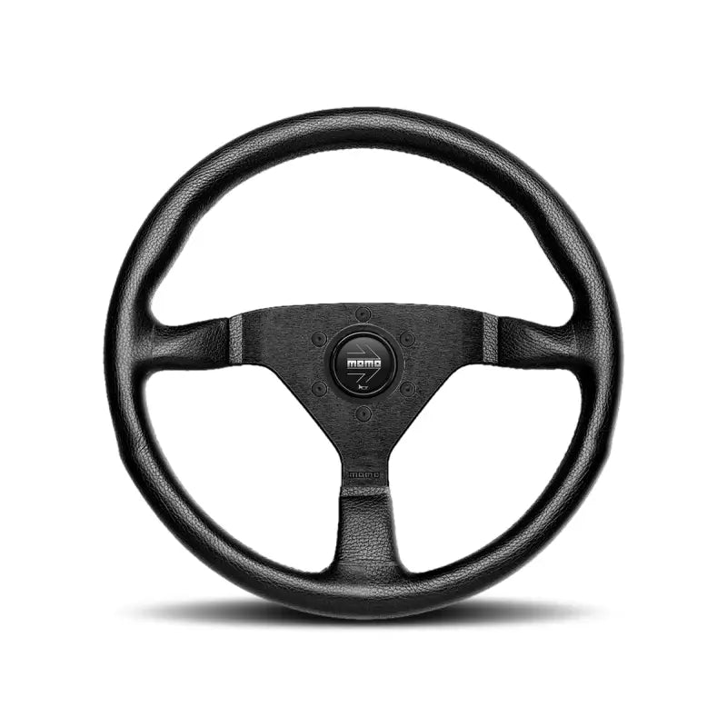 MOMO MCL32BK1B Momo Montecarlo Steering Wheel 320 mm - Black Leather/Black Stitch/Black Spokes